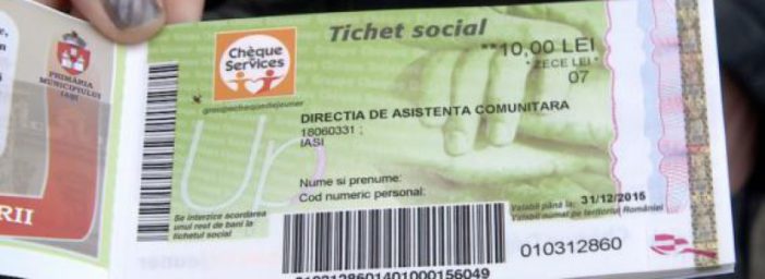 ÎNCEPÂND DE MIERCURI SE DISTRIBUIE TICHETELE SOCIALE