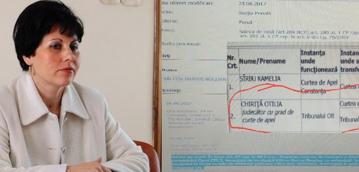 JUDECĂTORUL OTILIA CHIRIŢĂ RĂMÂNE ÎN BRAŢE CU PRONUNŢAREA ÎN DOSARUL LUI VÂLCOV-TB OLT!