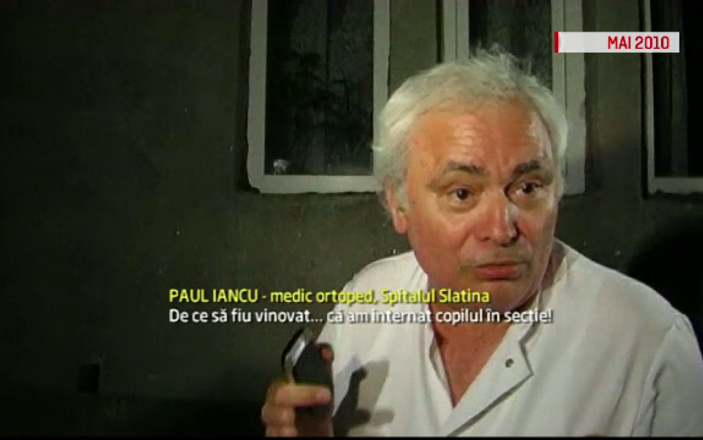 DIN SPATELE GRATIILOR, DOCTORUL PAUL IANCU, MESAJ PENTRU COLEGII ORTOPEZI ŞI CHIRURGI